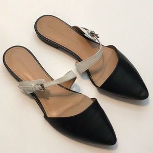 Sigerson Morrison Heidy Black White Flats
